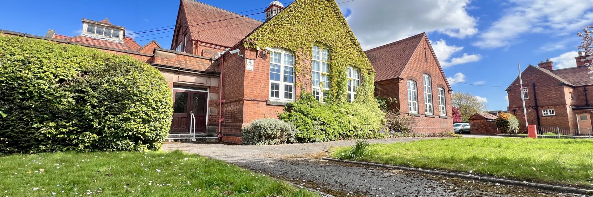 Exterior shot of school building